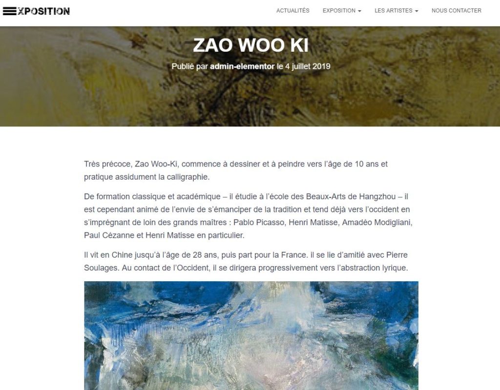 expo zao woo ki